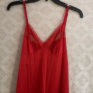 Vintage Red Slip Dress
